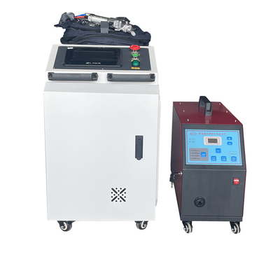 सीएनसी छोटे हाथ में फाइबर लेजर वेल्डर मशीन पोर्टेबल 1500W