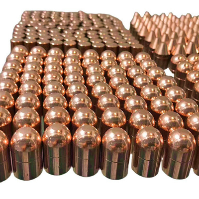 स्पॉट वेल्ड मशीन के लिए प्रतिरोध स्पॉट वेल्डिंग टिप इलेक्ट्रोड वेल्डिंग कैप्स कस्टम