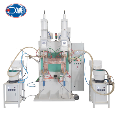 अच्छी कीमत Capacitive Discharge Nut Spot Welding Machine With Two Vibratory Bowl Feeder ऑनलाइन