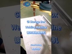 स्थिर स्पॉट वेल्डिंग मशीन के साथ जस्ती भंडारण बॉक्स वेल्डिंग