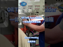 लटकती स्पॉट वेल्डिंग मशीन के साथ वेल्डिंग तेल टैंक