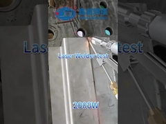 लेजर वेल्डिंग मशीन के साथ वेल्डिंग धातु कंटेनर