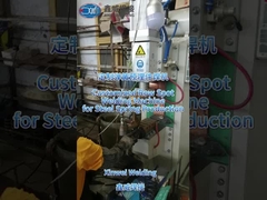 जस्ती रेबर पिंजरे स्टील तार वेल्डेड जाल मैनुअल वेल्डर पंक्ति वेल्डिंग मशीन