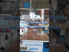 दोहरी आर्म स्पॉट वेल्डर के साथ गैल्वेनाइज्ड प्रबलन स्टील की वेल्डिंग