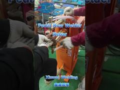 Welding rebars with pedal row  welder